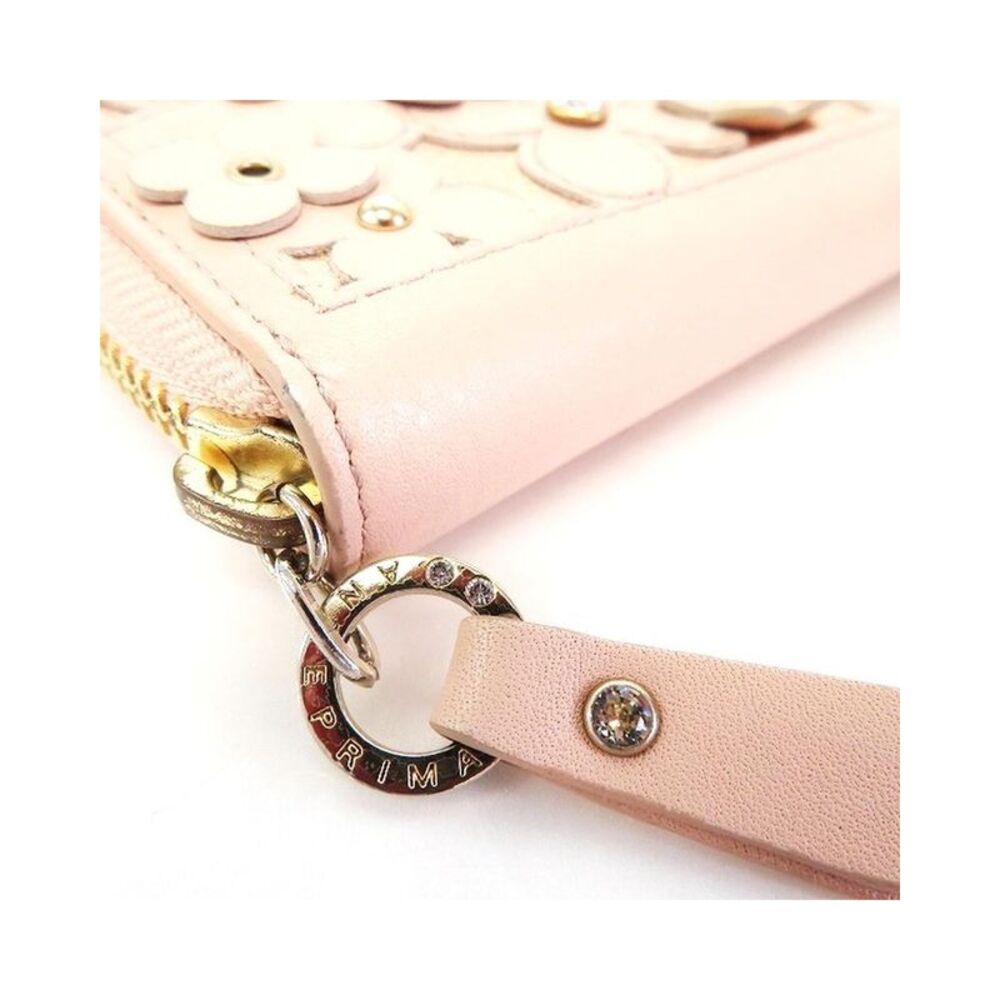 Pre Loved LuxUness Long Leather Wallet with Floral Design - Picture 7 of 8